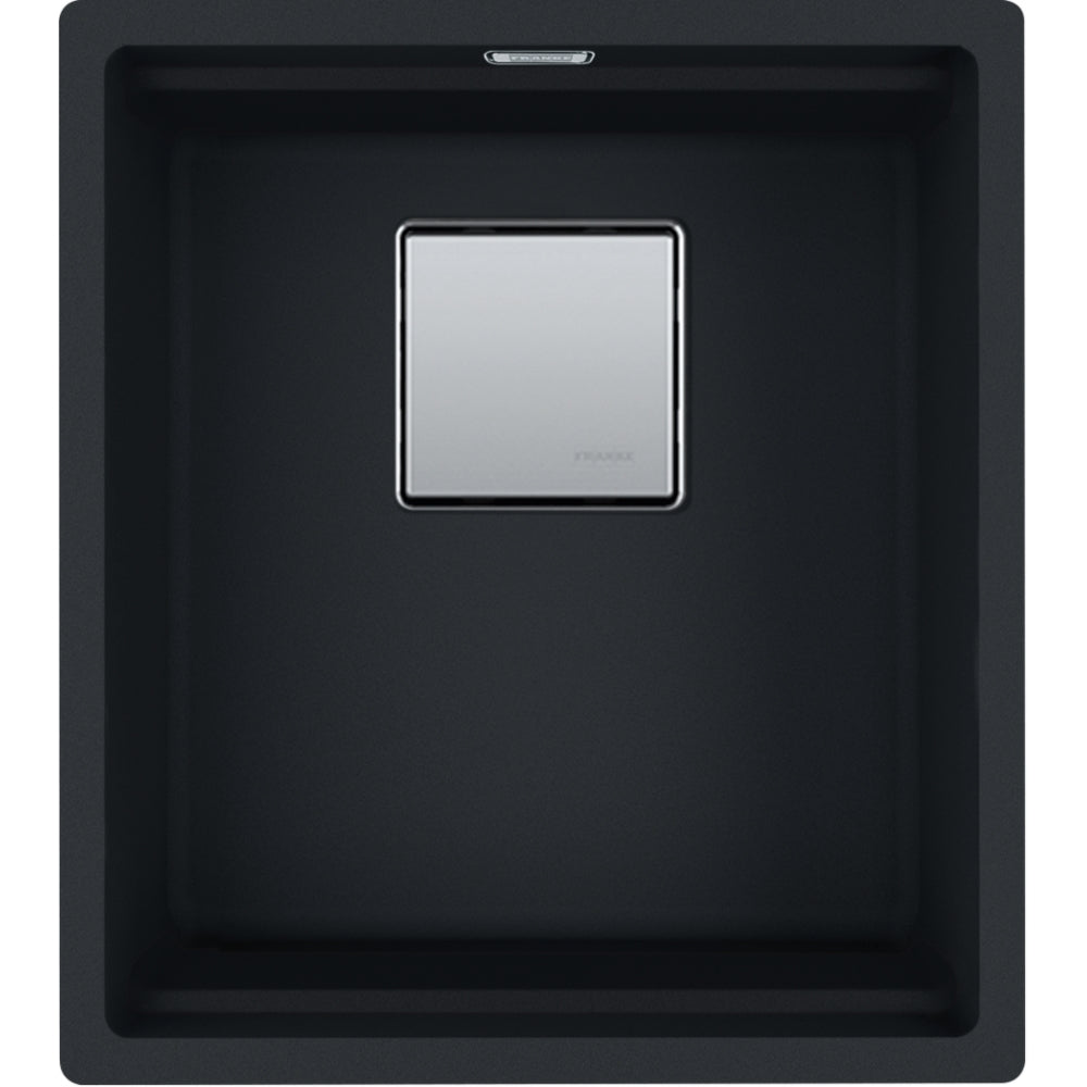 FRANKE Fragranitebecken KNG 110-37 Black Matt Druckknopf 125.0627.320