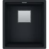 FRANKE Fragranitebecken KNG 110-37 Black Matt Druckknopf 125.0627.320