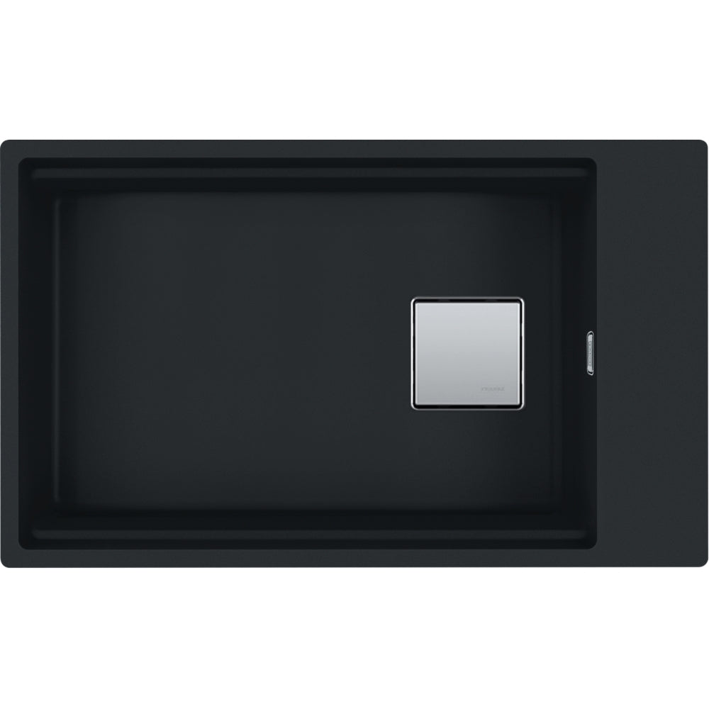 FRANKE Fragranitebecken KNG 110-62 Black Matt Drehknopf 125.0685.162