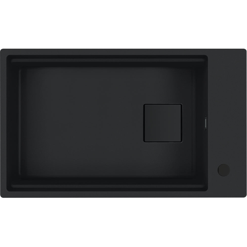 FRANKE Becken KNG 110-62 Matt Black C Collection Drehknopf + Zubehör 125.0747.721
