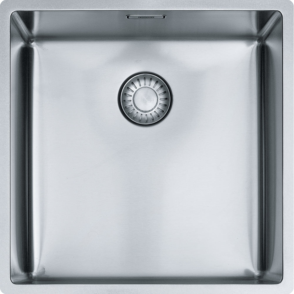 FRANKE Edelstahlbecken BXX 110-40 Edelstahl Druckknopf Edelstahl 122.0375.255