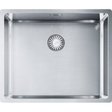 FRANKE Edelstahlbecken BXX 210/110-50 Edelstahl Druckknopf Edelstahl 127.0375.273