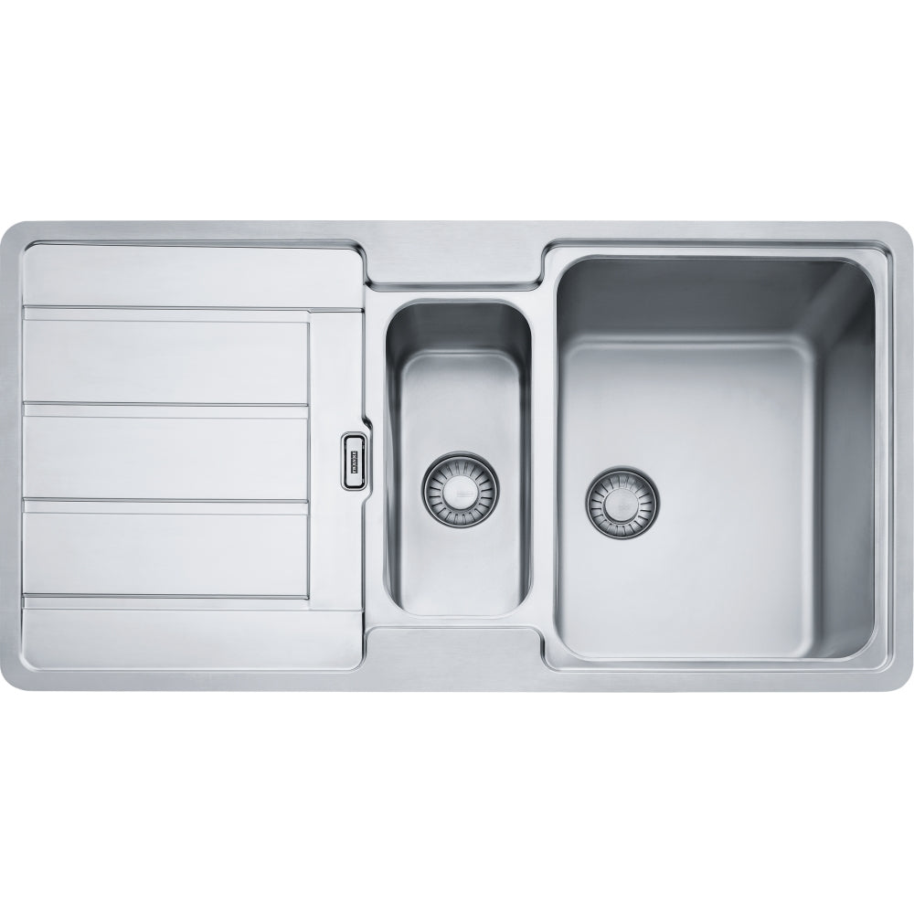 FRANKE Edelstahlspüle HDX 254-97 Edelstahl Druckknopf Edelstahl 127.0378.733