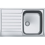 FRANKE Edelstahlspüle AGX 211-78 Edelstahl Druckknopf Edelstahl 127.0476.541