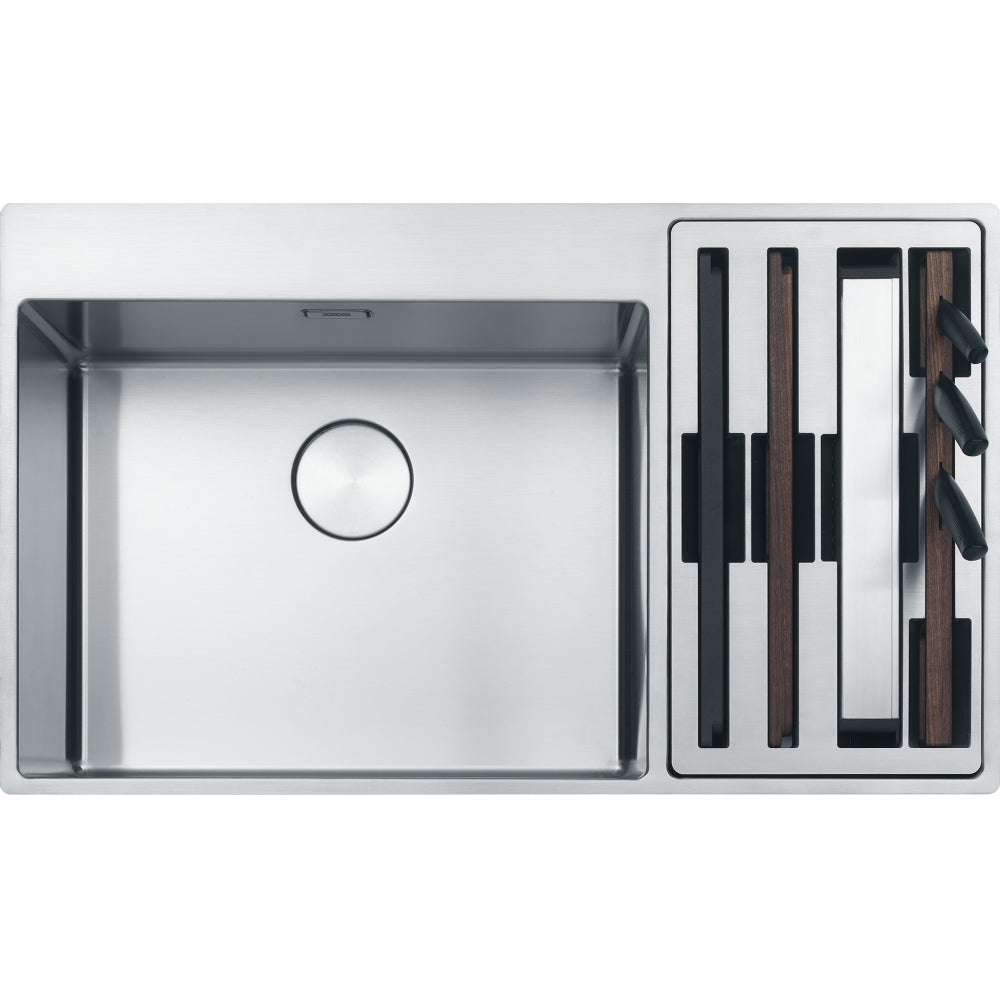 FRANKE Edelstahlbecken BWX220-54-27A  Edelstahl Druckknopf Edelstahl 127.0558.826