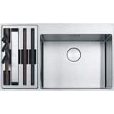 FRANKE Edelstahlbecken BWX220-54-27A  Edelstahl Druckknopf Edelstahl 127.0558.824