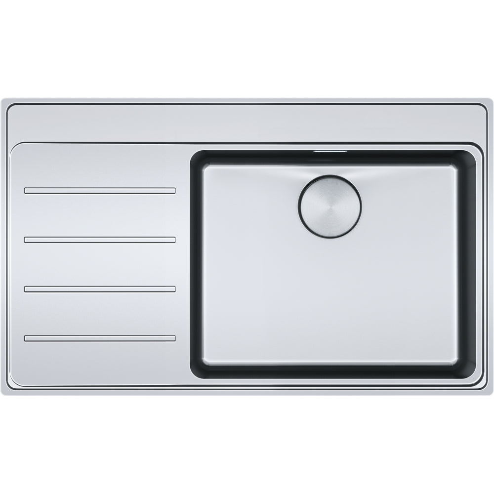 FRANKE Edelstahlspüle MYX 211-86 A  Edelstahl Druckknopf Edelstahl 127.0642.000