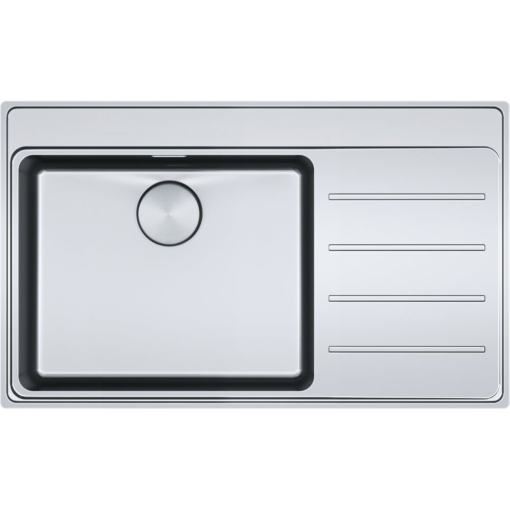 FRANKE Edelstahlspüle MYX 211-86 A  Edelstahl Druckknopf Edelstahl 127.0642.074