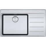 FRANKE Edelstahlspüle MYX 211-86 A  Edelstahl Druckknopf Edelstahl 127.0642.074