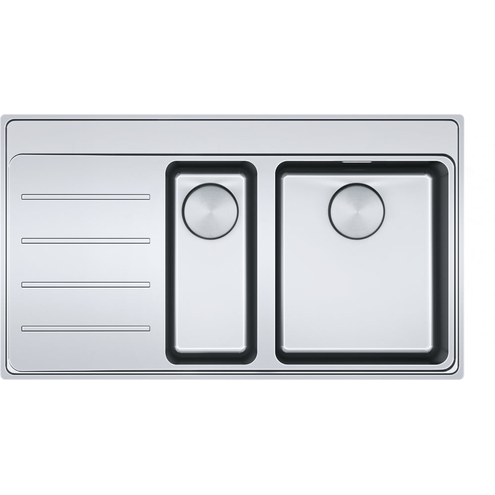 FRANKE Edelstahlspüle MYX 251-86 A Edelstahl Druckknopf Edelstahl 127.0642.077