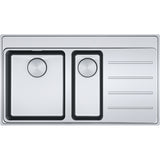FRANKE Edelstahlspüle MYX 251-86 A Edelstahl Druckknopf Edelstahl 127.0642.078
