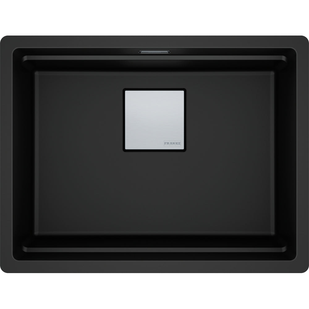 FRANKE Becken KNG 210-53 Black Matt Druckknopf Edelstahl 135.0747.291