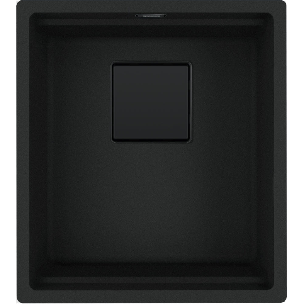 FRANKE Becken KNG 110-37 Matt Black C Collection Drehknopf + Zubehör 125.0747.719