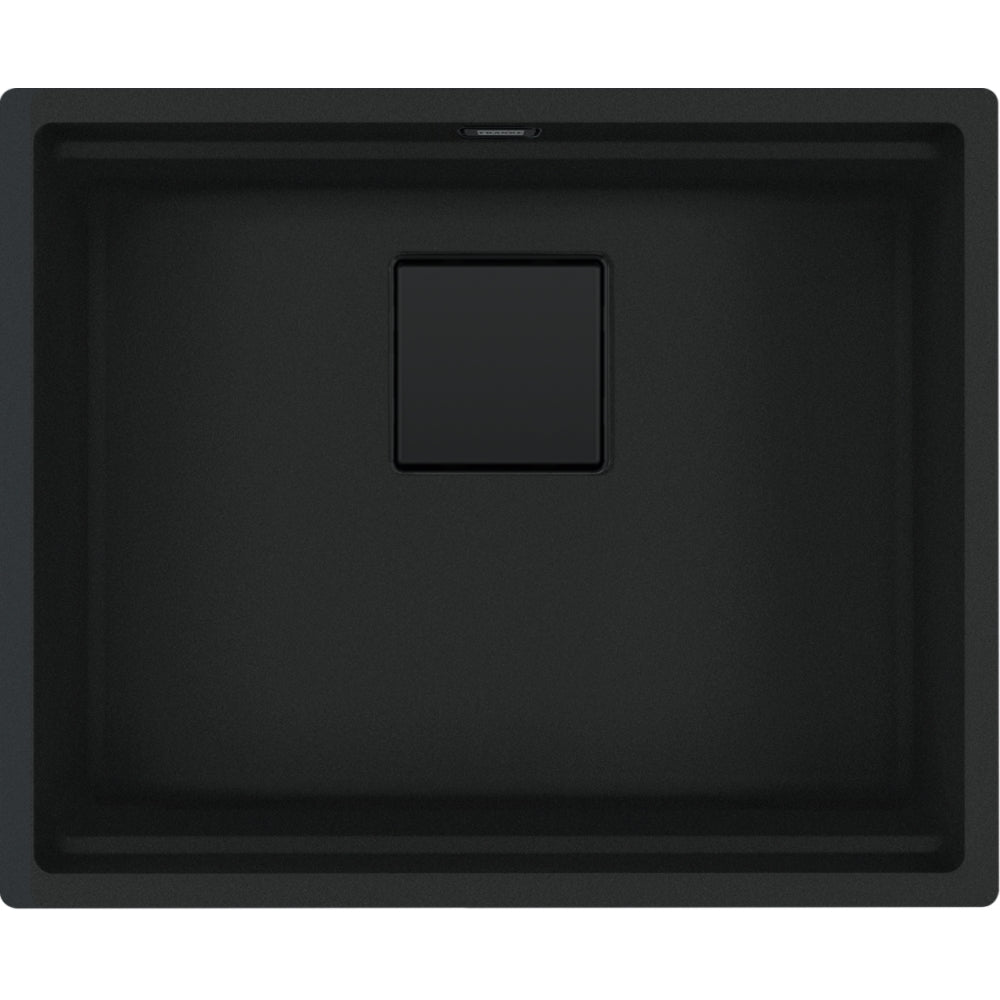 FRANKE Becken KNG 110-52 Matt Black C Collection Drehknopf + Zubehör 125.0747.720