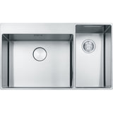 FRANKE Edelstahlbecken BWX220-54-27A  Edelstahl Druckknopf Edelstahl 127.0558.826