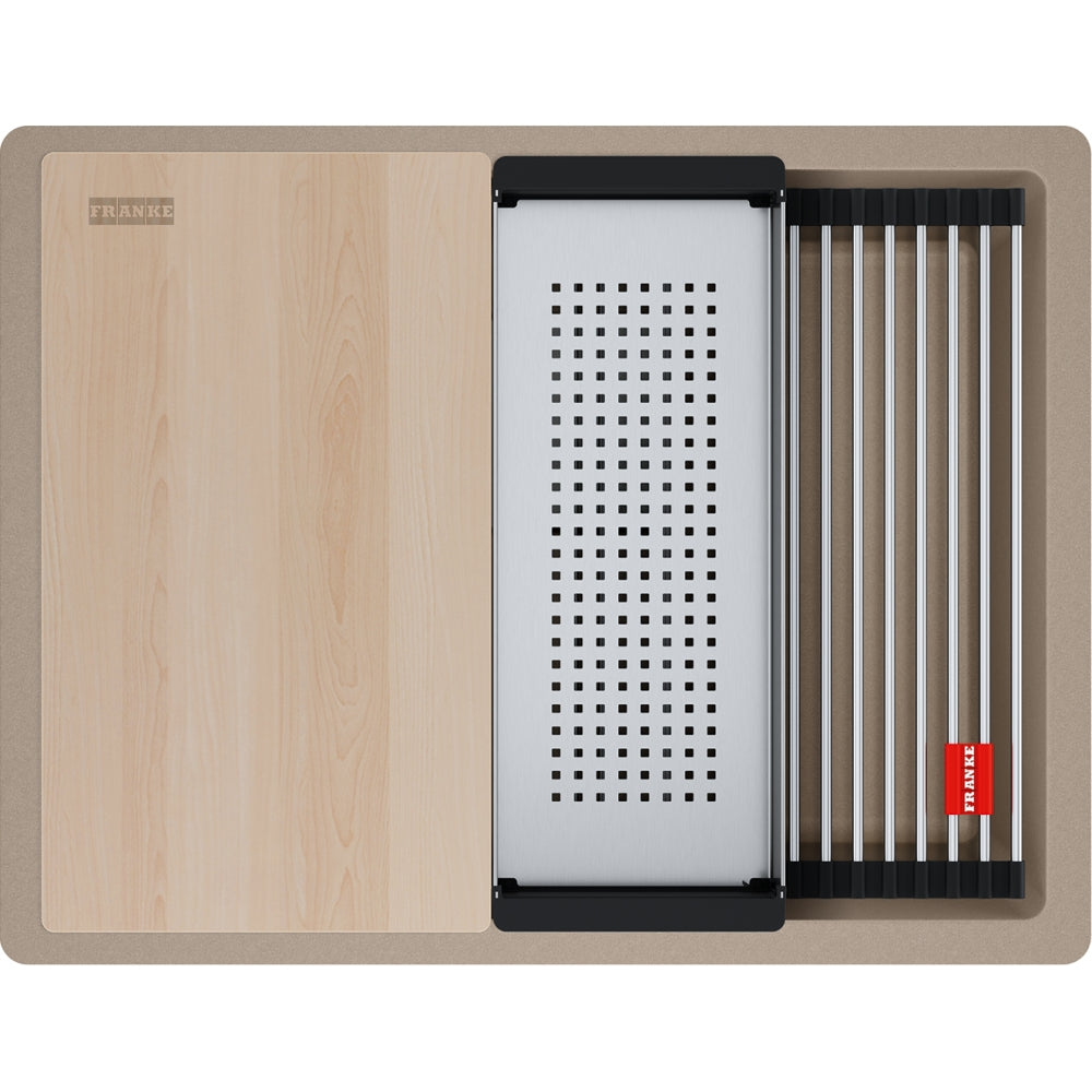 FRANKE Becken KNG 210-53 Cashmere Druckknopf Edelstahl 135.0747.294
