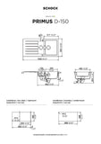 SCHOCK Spüle Auflage Primus D-150-A Cristalite Nero PRID150AGNE