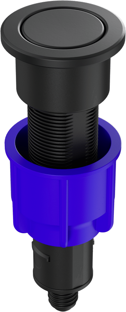BLANCO PUSH CONTROL III metallische Oberfläche schwarz 210671