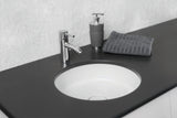 SYSTEMCERAM Einbauspüle Patera 40 U/g Fango 23 inkl. Excenterbetätigung, für 50 cm Schrankbreite, mit geschliffener Oberseite, inkl. Ablauf mit keramischer Abdeckung und Geberit Clou- Überlaufsystem, verschließbar Unterbau keine Beckenlage 34200223