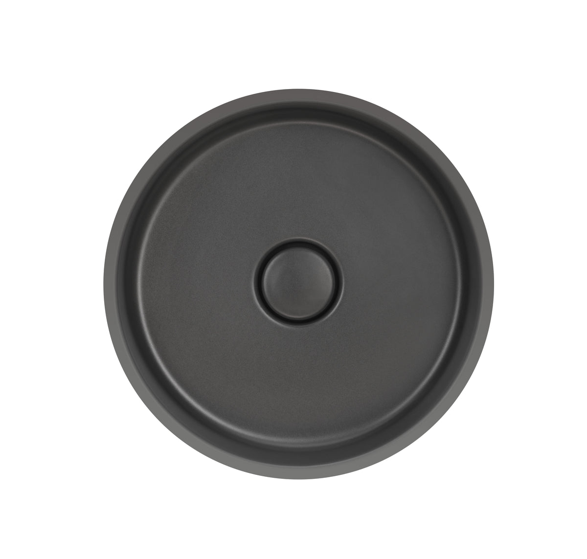 SYSTEMCERAM Einbauspüle Patera 40 U/g Schiefer 85 inkl. Excenterbetätigung, für 50 cm Schrankbreite, mit geschliffener Oberseite, inkl. Ablauf mit keramischer Abdeckung und Geberit Clou- Überlaufsystem, verschließbar Unterbau keine Beckenlage 34200285