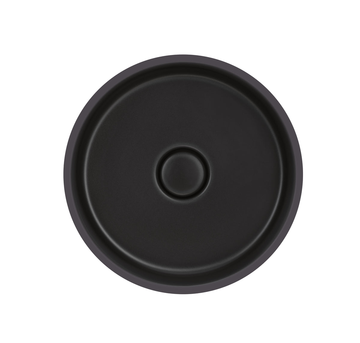 SYSTEMCERAM Einbauspüle Patera 40 U/g Nigra 87 inkl. Excenterbetätigung, für 50 cm Schrankbreite, mit geschliffener Oberseite, inkl. Ablauf mit keramischer Abdeckung und Geberit Clou- Überlaufsystem, verschließbar Unterbau keine Beckenlage 34200287