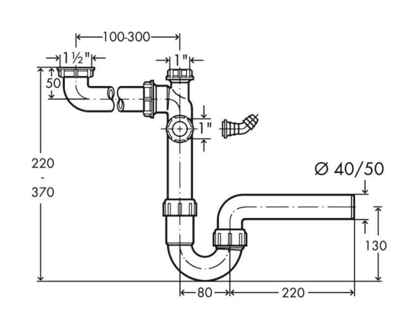 Siphon - Raumschaffer 40mm