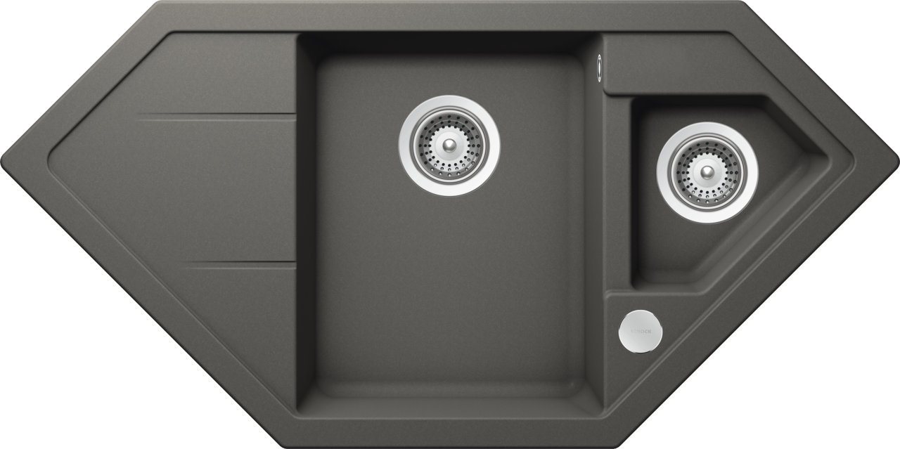 SCHOCK Spüle Unterbau Signus C-150-U Cristadur Silverstone SIGC150USIL