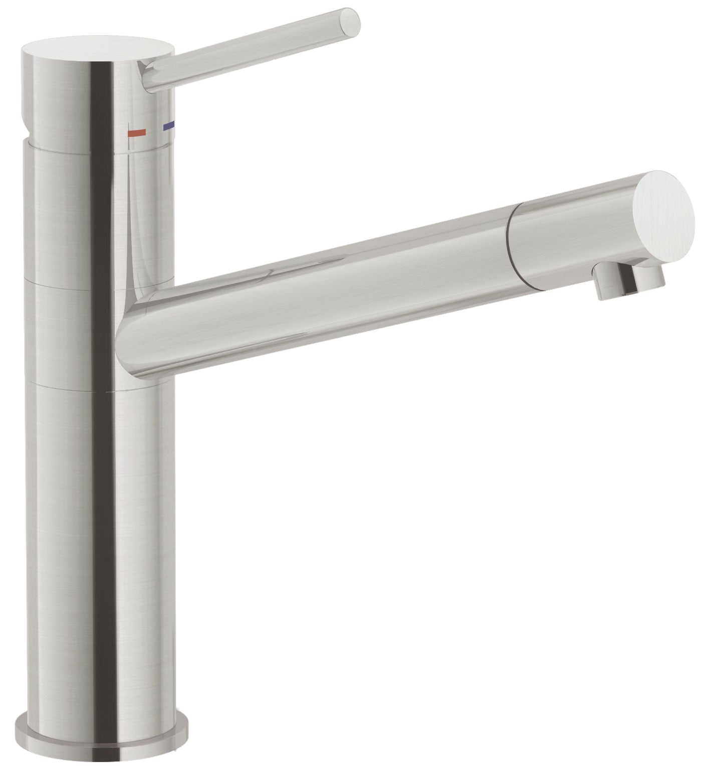 SYSTEMCERAM Armatur Snow Edelstahl finish   10372