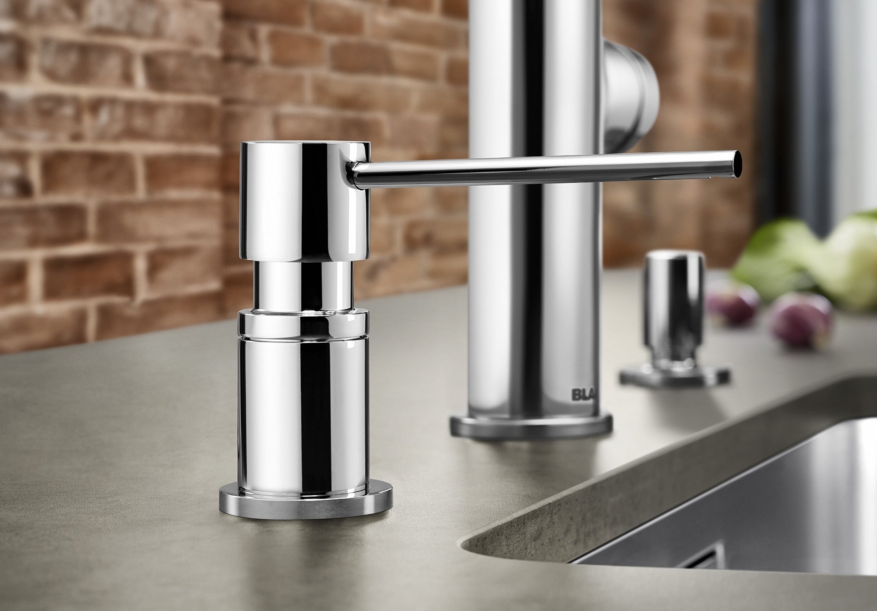 BLANCO LATO Spülmittelspender metallische Oberfläche chrom 525808