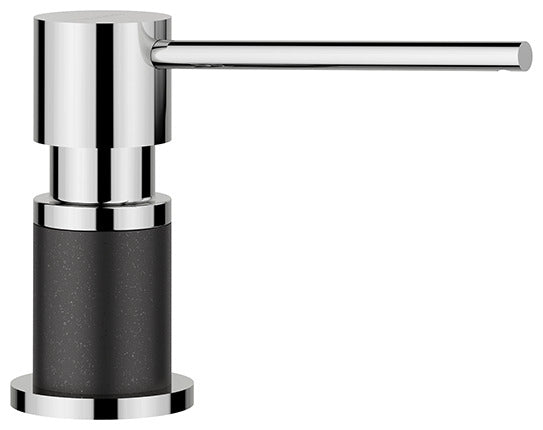 BLANCO LATO Spülmittelspender SILGRANIT-Look zweifarbig anthrazit/chrom 525810