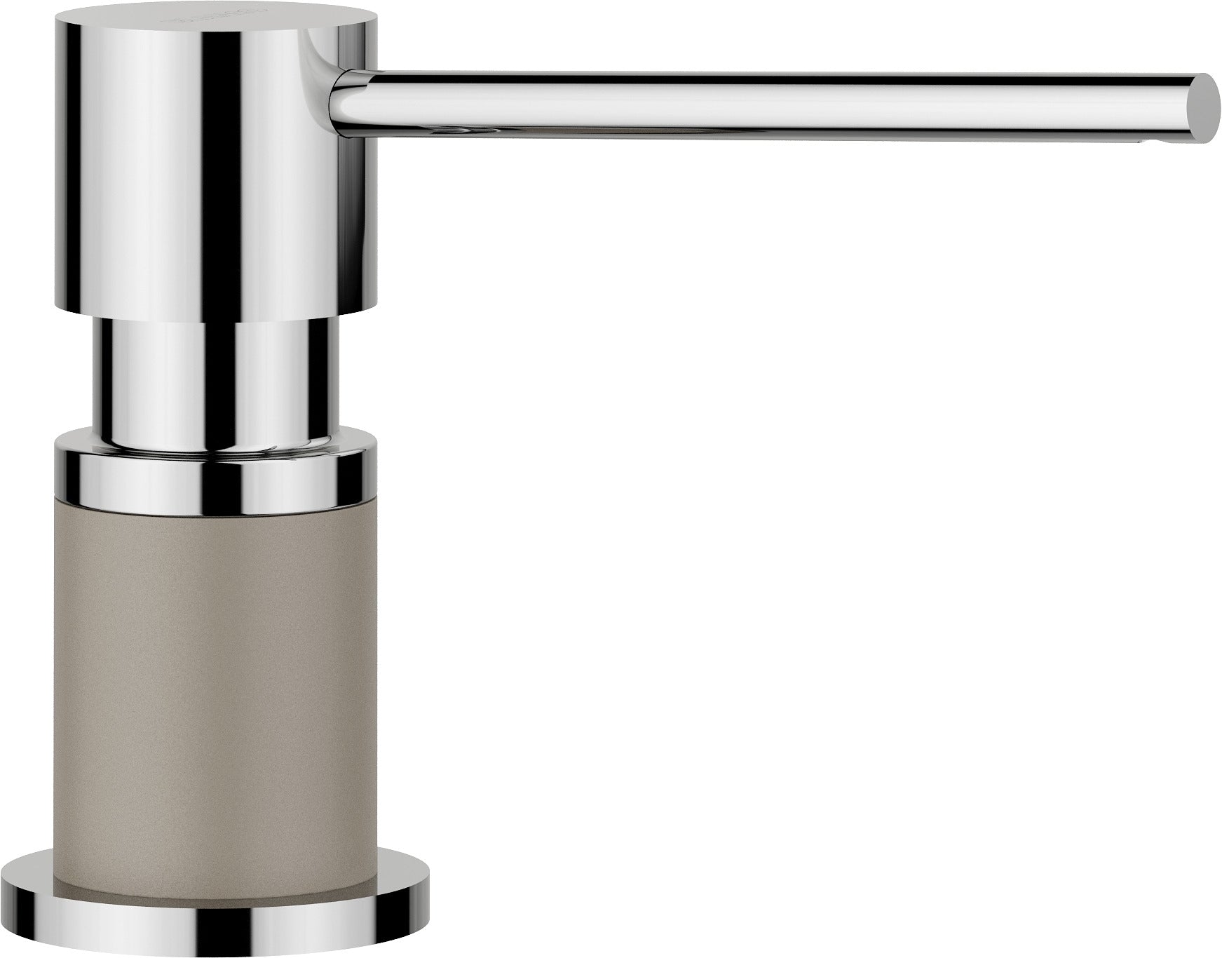 BLANCO LATO Spülmittelspender SILGRANIT-Look zweifarbig tartufo/chrom 525816
