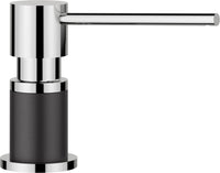 BLANCO LATO Spülmittelspender SILGRANIT-Look zweifarbig silgranitschwarz/chrom 526177