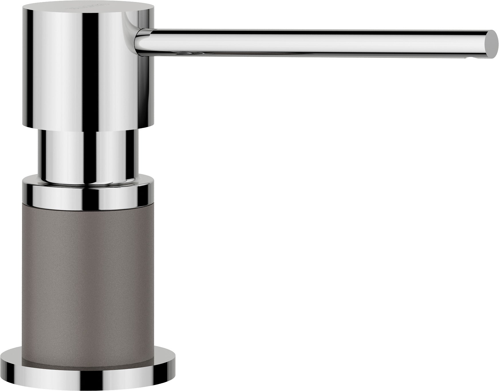 BLANCO LATO Spülmittelspender SILGRANIT-Look zweifarbig vulkangrau/chrom 526954