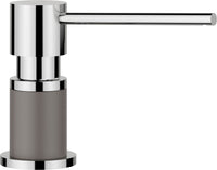 BLANCO LATO Spülmittelspender SILGRANIT-Look zweifarbig vulkangrau/chrom 526954