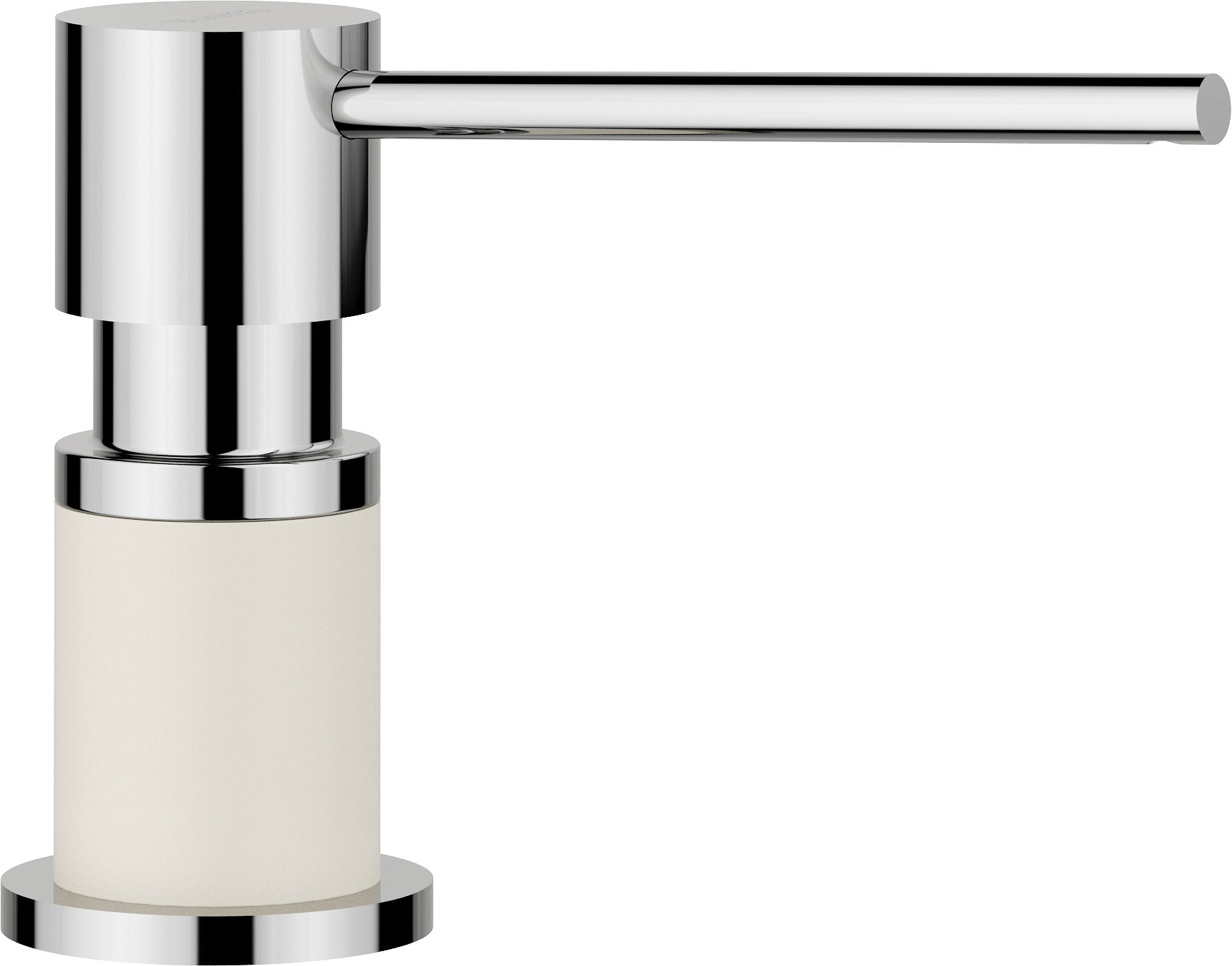 BLANCO LATO Spülmittelspender SILGRANIT-Look zweifarbig softweiß/chrom 526955