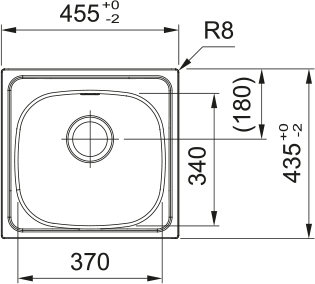 FRANKE Edelstahlbecken SKN 610-37 (44) Handbedienung 101.0714.957