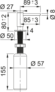 FRANKE Spülmitteldispenser Atlas Gold PVD 112.0717.105