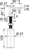 FRANKE Spülmitteldispenser Atlas Edelstahl  112.0717.084