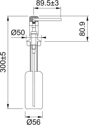 FRANKE Spülmitteldispenser Novita Edelstahl-Optik  119.0155.993