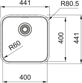 FRANKE Edelstahlbecken SRX 210-40 Edelstahl Handbedienung  127.0708.295