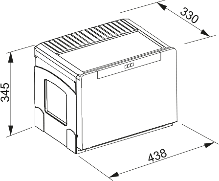 FRANKE Sorter Cube 50 2-fach 18,14 l Automatikauszug 134.0055.292