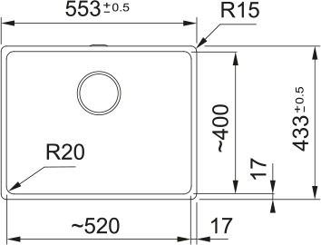 FRANKE Fragranitebecken MRG 210-52 Schiefergrau Handbetätigung 135.0715.502