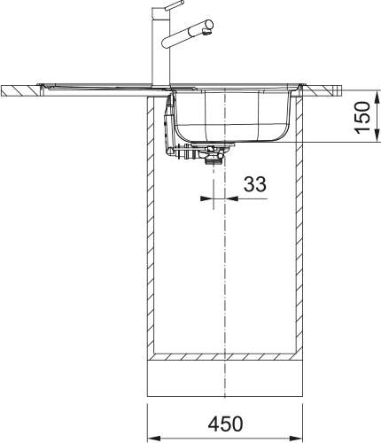FRANKE Edelstahlspüle FLN 611-78 (44) Handbedienung 101.0738.584