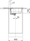 FRANKE Edelstahlspüle FLN 611-62 (44) Handbedienung 101.0738.585
