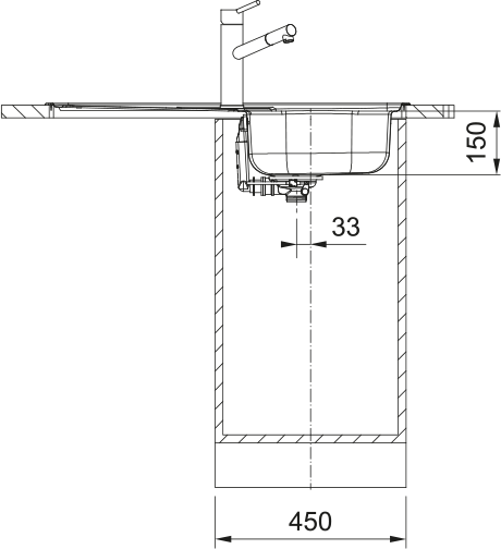 FRANKE Edelstahlspüle FLN 611-86 (44) Handbedienung 101.0738.583