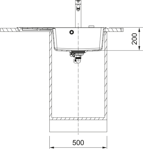 FRANKE Fragranitespüle CNG 611-78 A Steingrau Drehknopf Edelstahl 114.0627.674