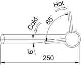 FRANKE Orbit Festauslauf Edelstahl Obenbedienung 115.0569.290