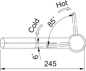 FRANKE Orbit Zugauslauf Edelstahl Obenbedienung 115.0569.461