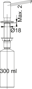 FRANKE Spülmitteldispenser Novita Chrom  119.0150.262