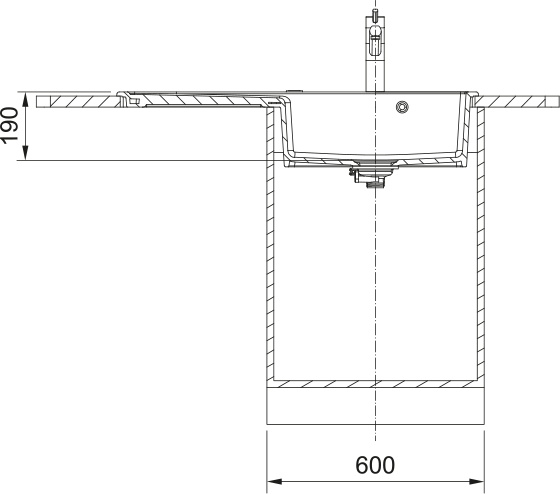 FRANKE Spüle MYK 611-100A l Anthrazit matt Tropfteil links 124.0747.152